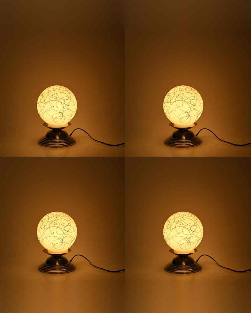 Lavanda Decorative Home LED Compatible Stylish Night Table Lamp | 6 x 8 inches