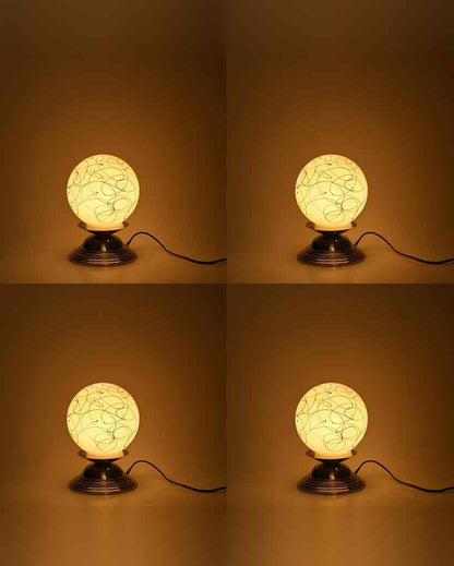 Lavanda Decorative Home LED Compatible Stylish Night Table Lamp | 6 x 8 inches