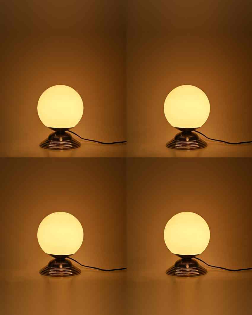 Gelsomino Decorative Home LED Compatible Stylish Night Table Lamp | 6 x 8 inches