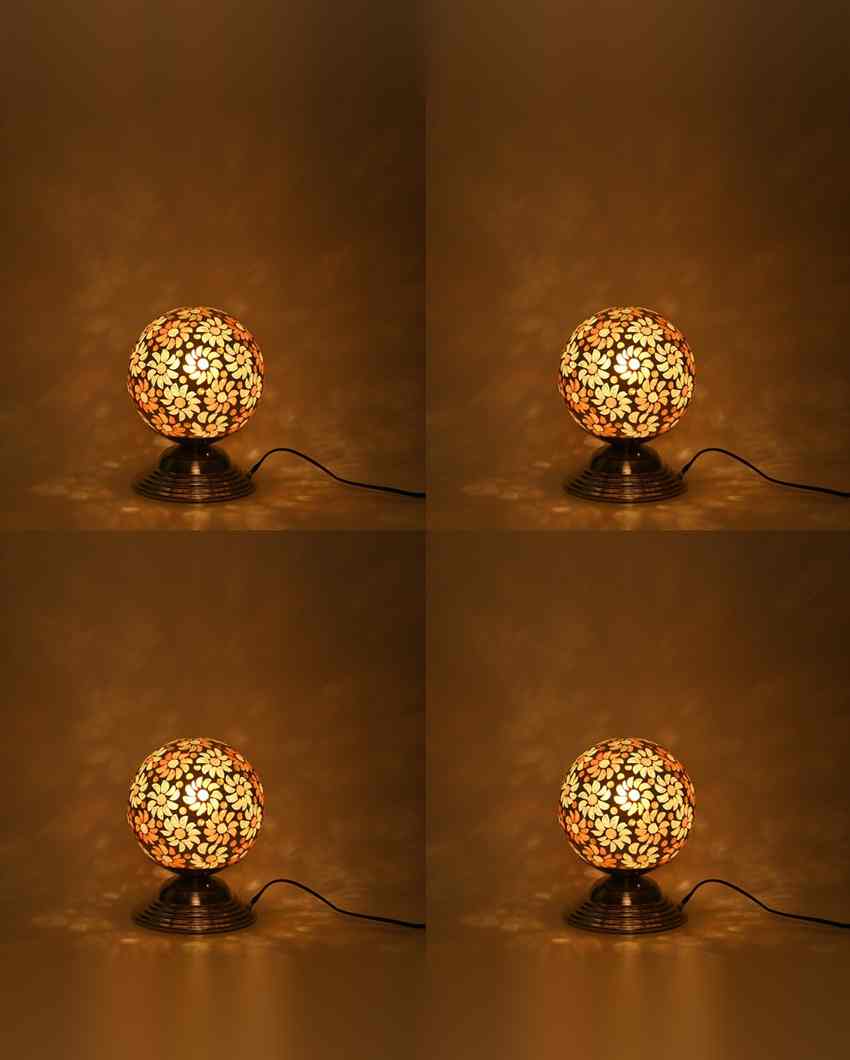 Begonia Decorative Home LED Compatible Stylish Night Table Lamp | 6 x 8 inches