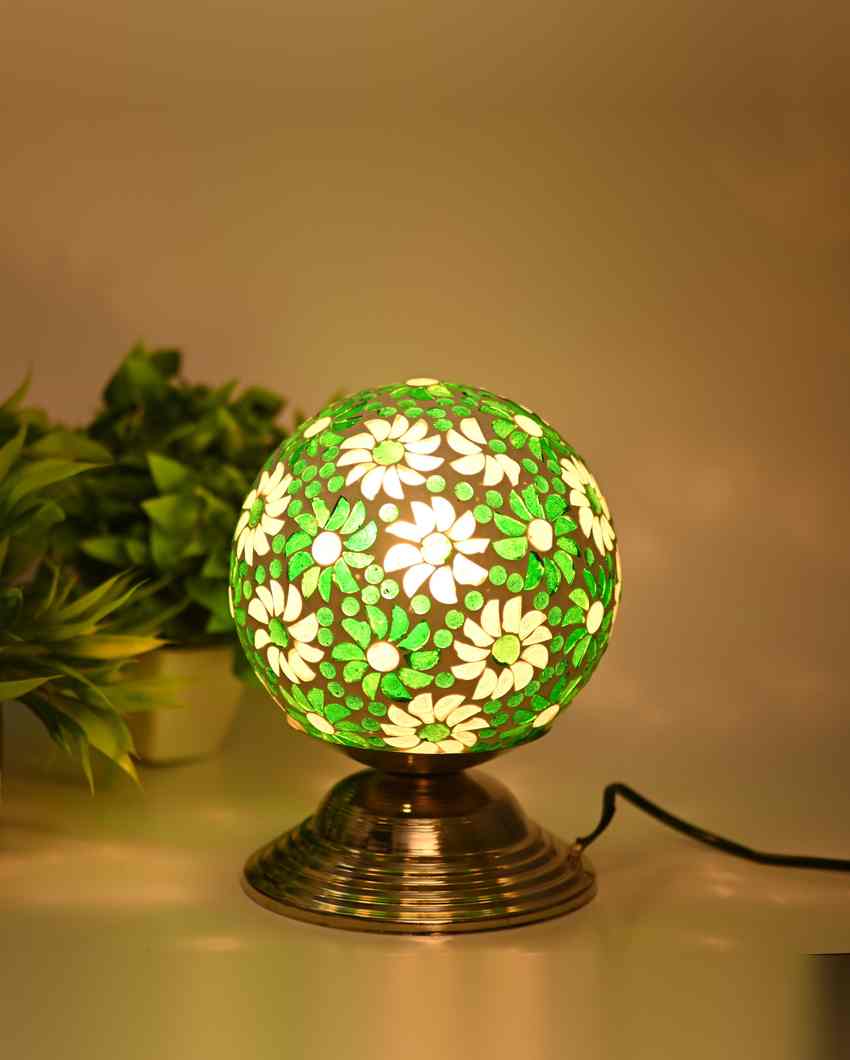 Loto Decorative Home LED Compatible Stylish Night Table Lamp | 6 x 8 inches