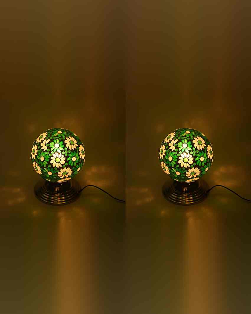 Loto Decorative Home LED Compatible Stylish Night Table Lamp | 6 x 8 inches