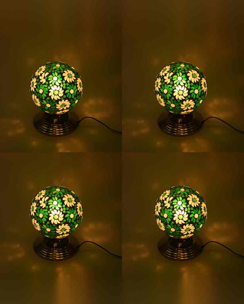 Loto Decorative Home LED Compatible Stylish Night Table Lamp | 6 x 8 inches