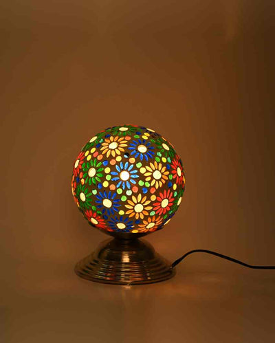 Zinnia Decorative Home LED Compatible Stylish Night Table Lamp | 6 x 8 inches