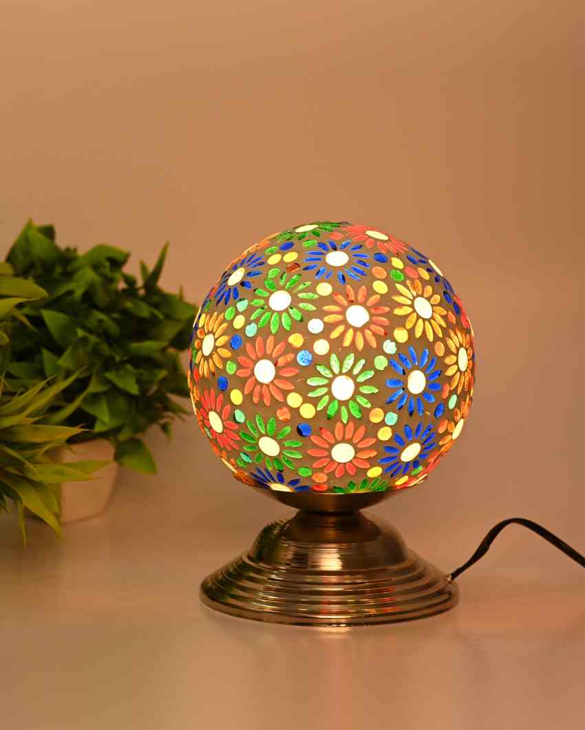 Zinnia Decorative Home LED Compatible Stylish Night Table Lamp | 6 x 8 inches