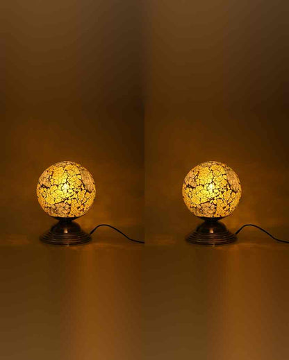 Mimosa Decorative Home LED Compatible Stylish Night Table Lamp | 6 x 8 inches