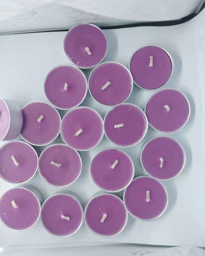 Lavender Scented Tea Light Candle | Set of 50 | 2 x 1 inches