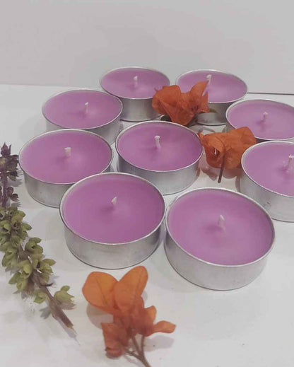 Lavender Scented Tea Light Candle | Set of 50 | 2 x 1 inches