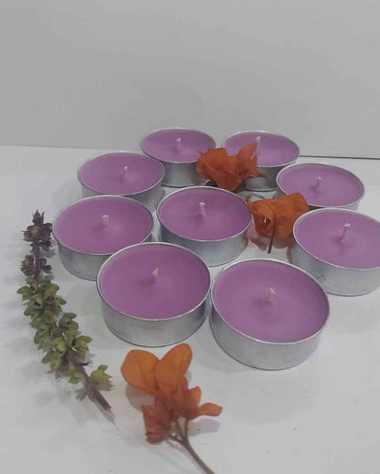 Lavender Scented Tea Light Candle | Set of 50 | 2 x 1 inches