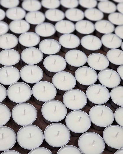 Soy White Tea Light Candle | Set of 50 | 2 x 1 inches