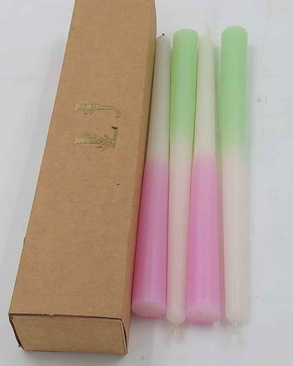 Pastel Hues Taper Candles | Set of 4 | 1 x 10 inches