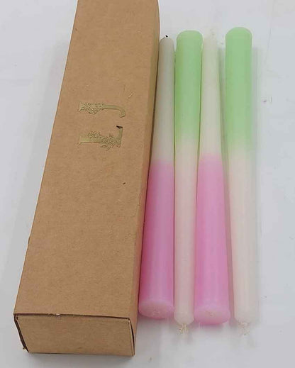 Pastel Hues Taper Candles | Set of 4 | 1 x 10 inches