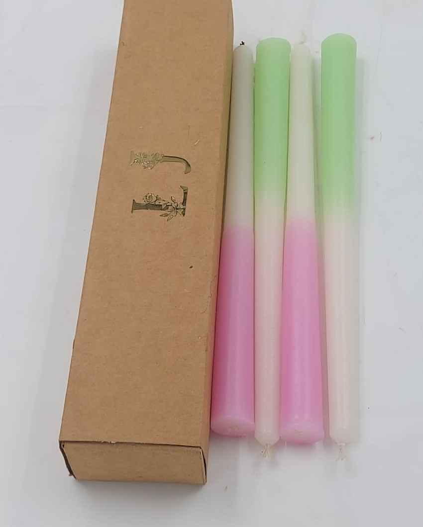 Pastel Hues Taper Candles | Set of 4 | 1 x 10 inches