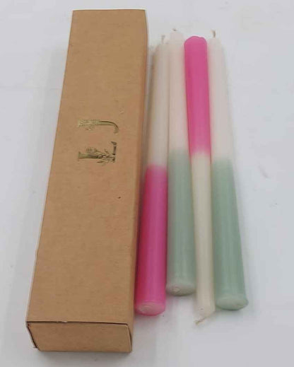 Pastel Hues Taper Candles | Set of 4 | 1 x 10 inches