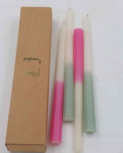 Pastel Hues Taper Candles | Set of 4 | 1 x 10 inches