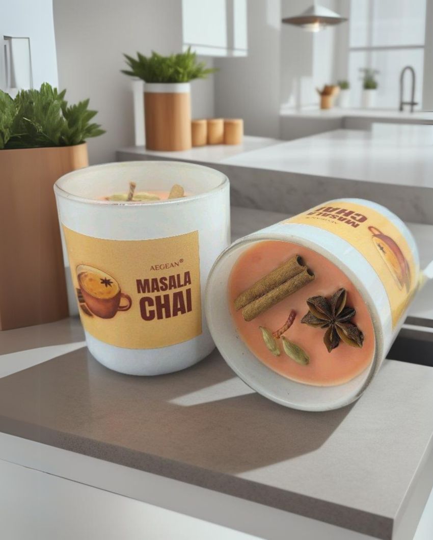 Embrace Masala Chai Jar Candle | 3 x 4 inches | Single Piece