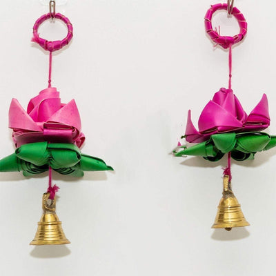 Engaging Single Lotus With Bell | Set Of 2 Default Title