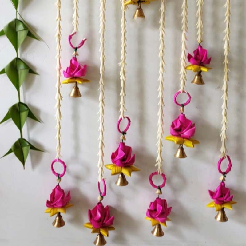 Engaging Single Lotus With Bell | Set Of 2 Default Title