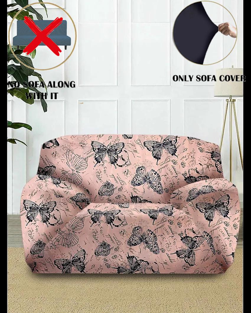 ONLY SOFA COVER | Quirky Print Single Seater Polyester Sofa Cover | 35 x 55 inches