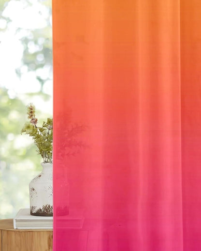 Vibrant Orange and Pink Curtain for a Bold Statement |  Set of 2