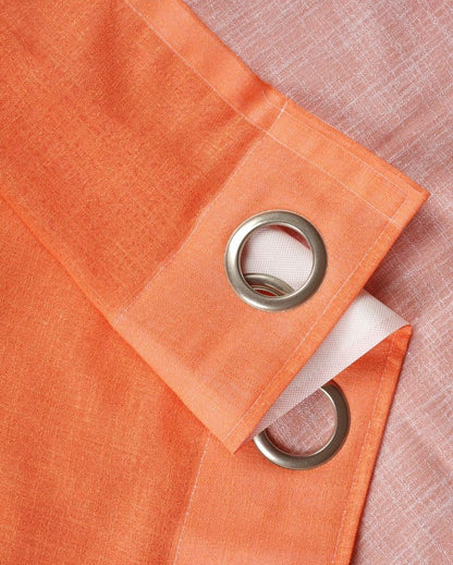 Vibrant Orange and Pink Curtain for a Bold Statement |  Set of 2