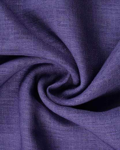 ophisticated White Curtain with Rich Purple Patterns