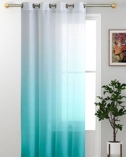 Elegant White and Sky Blue Curtain for a Fresh Look