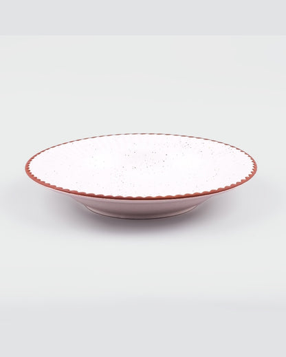 Pure White Ceramic Dinner Plates | 9 inches