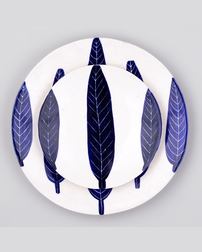 Classic Blue Ceramic Dinner Plates