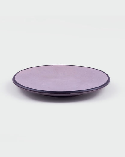 Edgy Dark Grey Ceramic Dinner Plates | 10 inches