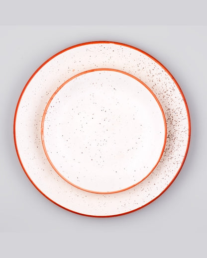 Pure White Ceramic Dinner Plates | Pack of 2