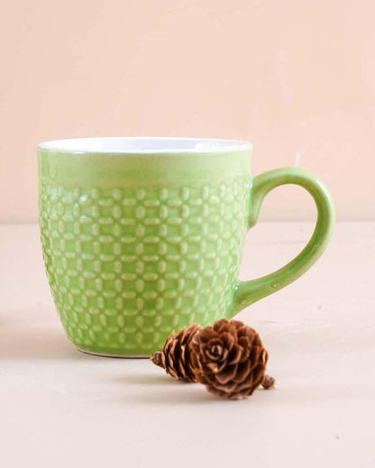 Charming Strip Green Tea & Coffee Cups | 3 x 3 inches | 200ml