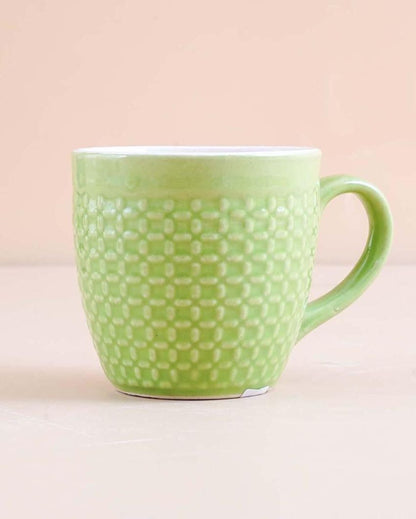 Charming Strip Green Tea & Coffee Cups | 3 x 3 inches | 200ml