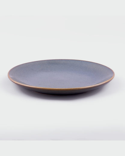 Deep Dark Grey Ceramic Dinner Plates | 10 inches