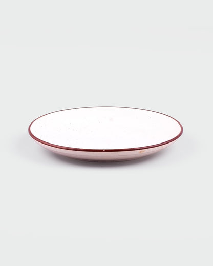 Minimalist White Ceramic Dinner Plates