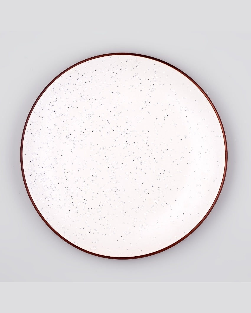 Minimalist White Ceramic Dinner Plates