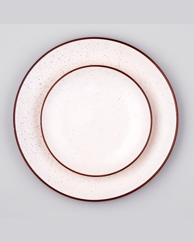 Minimalist White Ceramic Dinner Plates