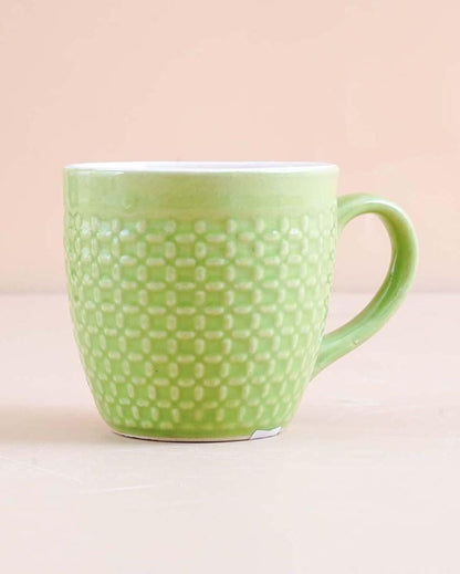 Charming Strip Green Tea & Coffee Cups | 3 x 3 inches | 200ml