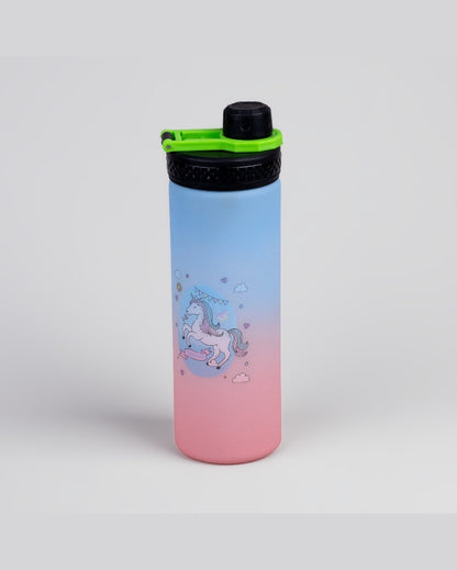 Vibrant Blue & Pink Plastic Water Bottles | 3 x 10 inches | 900ml