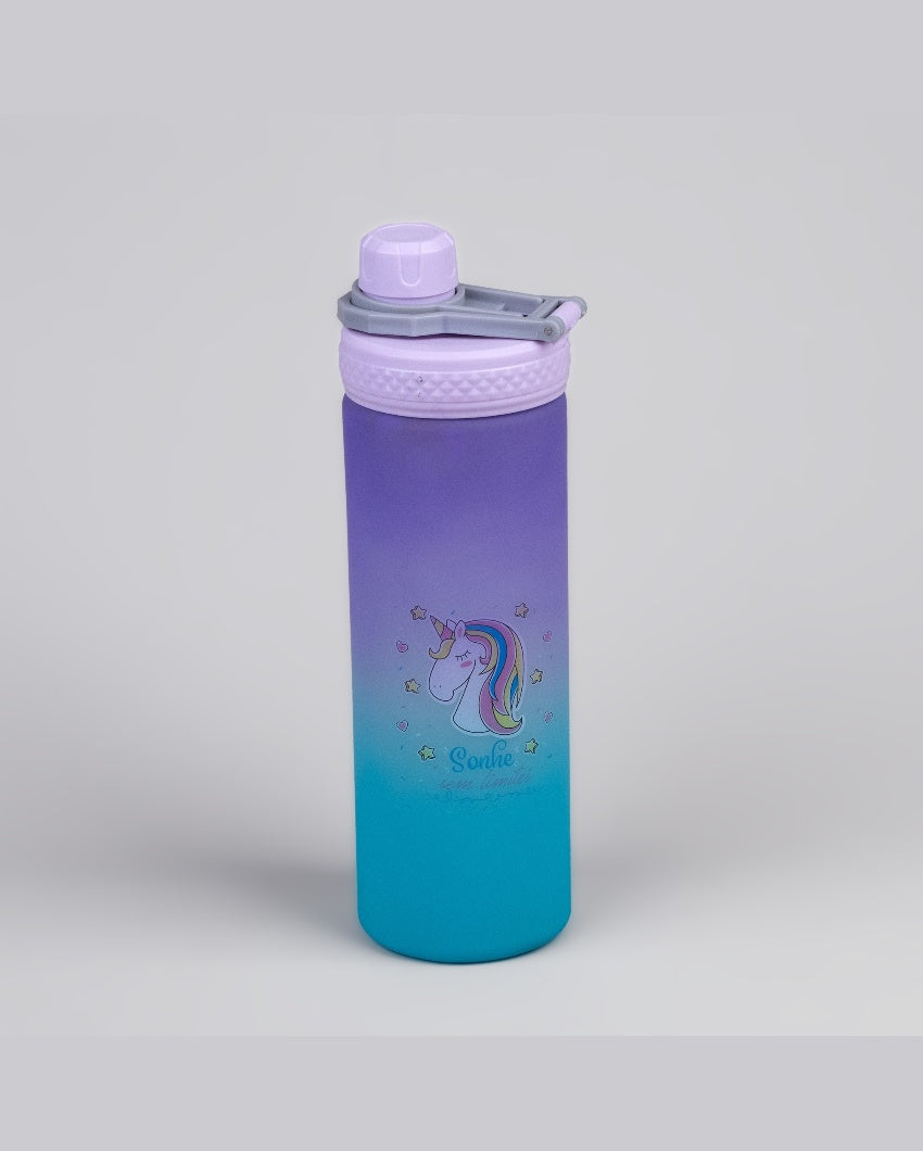 Trendy Blue & Purple Plastic Water Bottles | 3 x 10 inches | 900ml