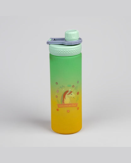 Lively Green & Yellow Plastic Water Bottles | 3 x 10 inches | 900ml