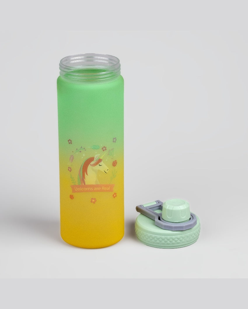 Lively Green & Yellow Plastic Water Bottles | 3 x 10 inches | 900ml