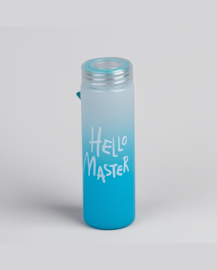 Sleek Blue Glass Water Bottles | 2 x 7 inches | 450ml