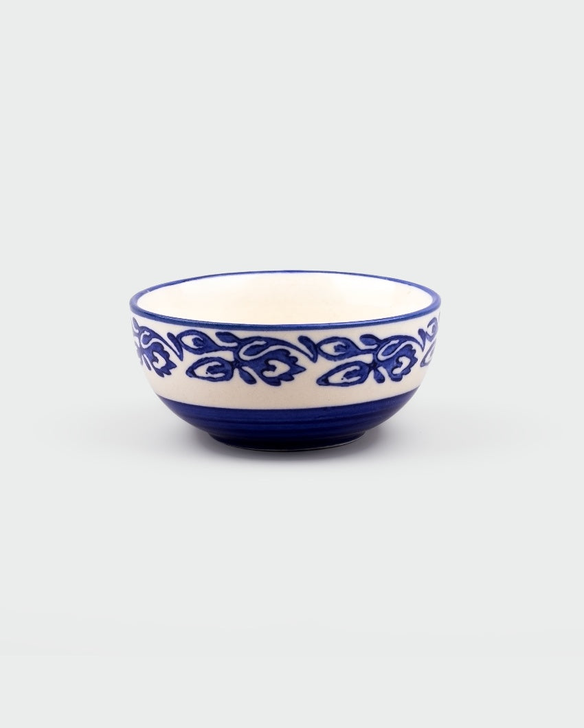 Bold Blue Ceramic Serving Bowls | 4 x 2 inches | 200ml