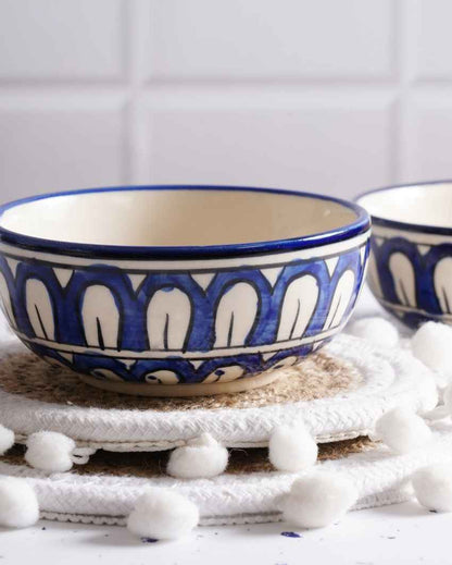 Unique Mandablue Ceramic Serving Bowls | 4 x 2 inches | 200ml