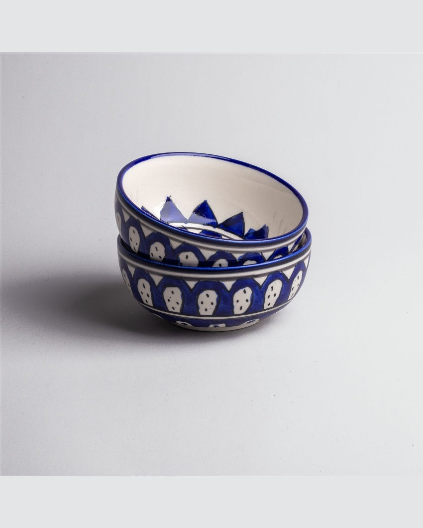 Unique Mandablue Ceramic Serving Bowls | 4 x 2 inches | 200ml