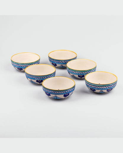 Versatile Multicolor Ceramic Serving Bowls | 4 x 2 inches | 200ml