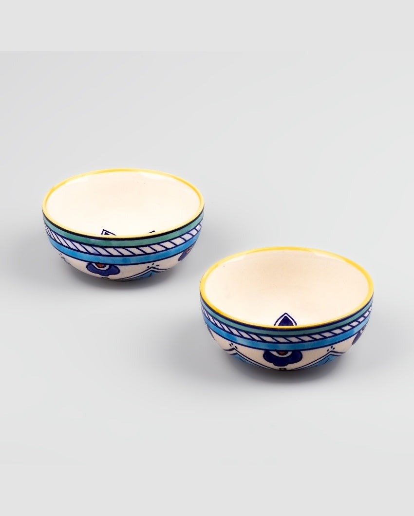 Versatile Multicolor Ceramic Serving Bowls | 4 x 2 inches | 200ml