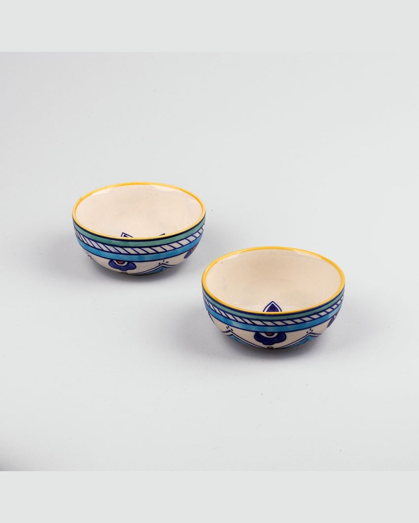 Versatile Multicolor Ceramic Serving Bowls | 4 x 2 inches | 200ml