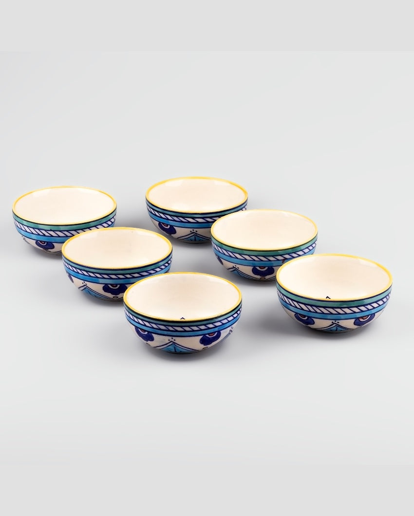 Versatile Multicolor Ceramic Serving Bowls | 4 x 2 inches | 200ml